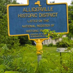 Historic Marker In Alligerville Historic District